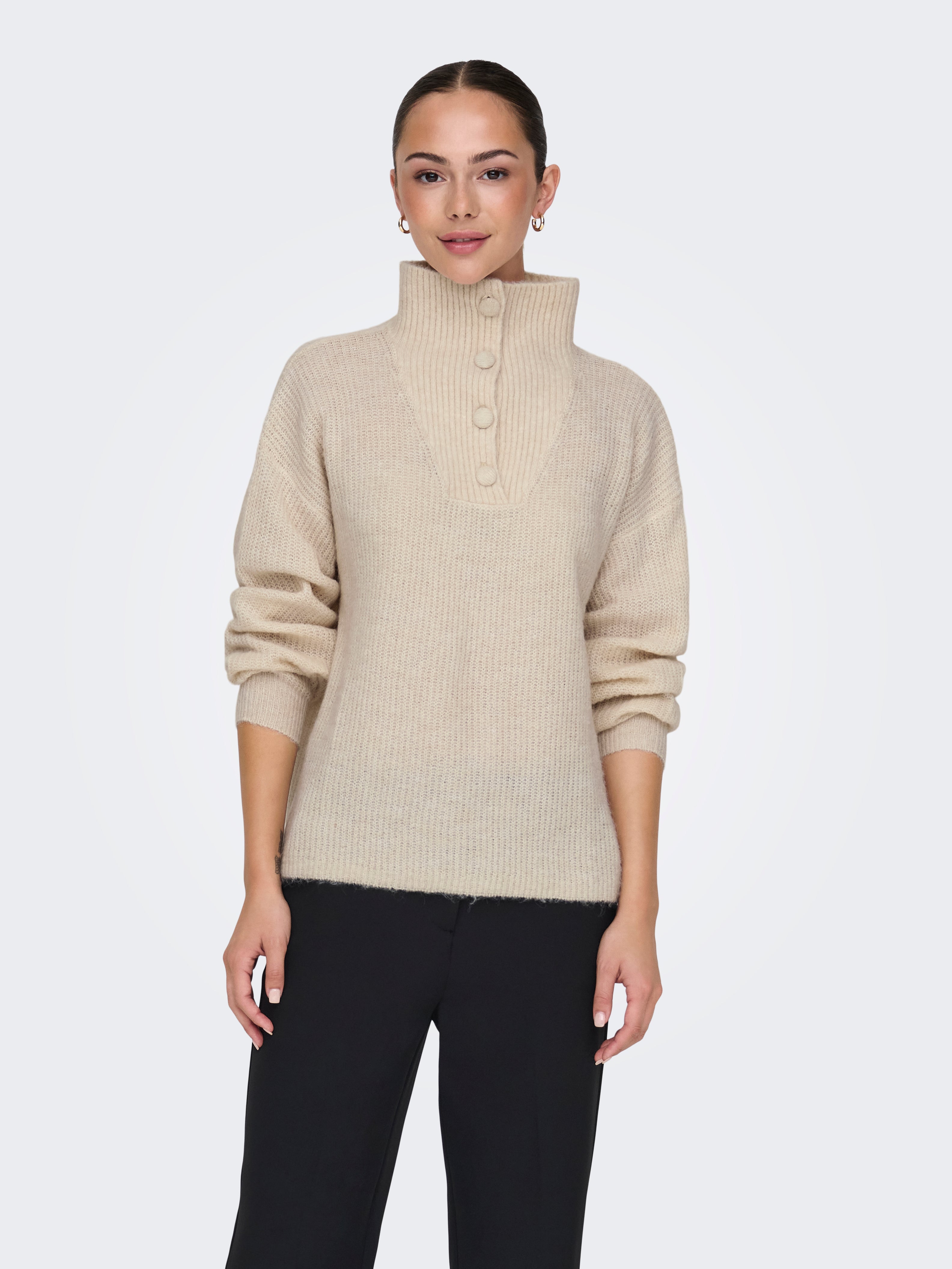 JDYINGEBORG Strickpullover Pumice Stone