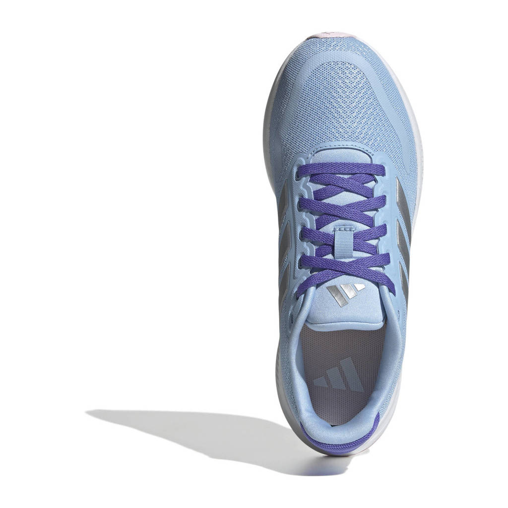 adidas Runfalcon 5 sneakers lichtblauw/zilver metallic