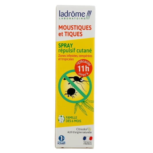 Spray Répulsif Moustiques et Tiques Ladrôme