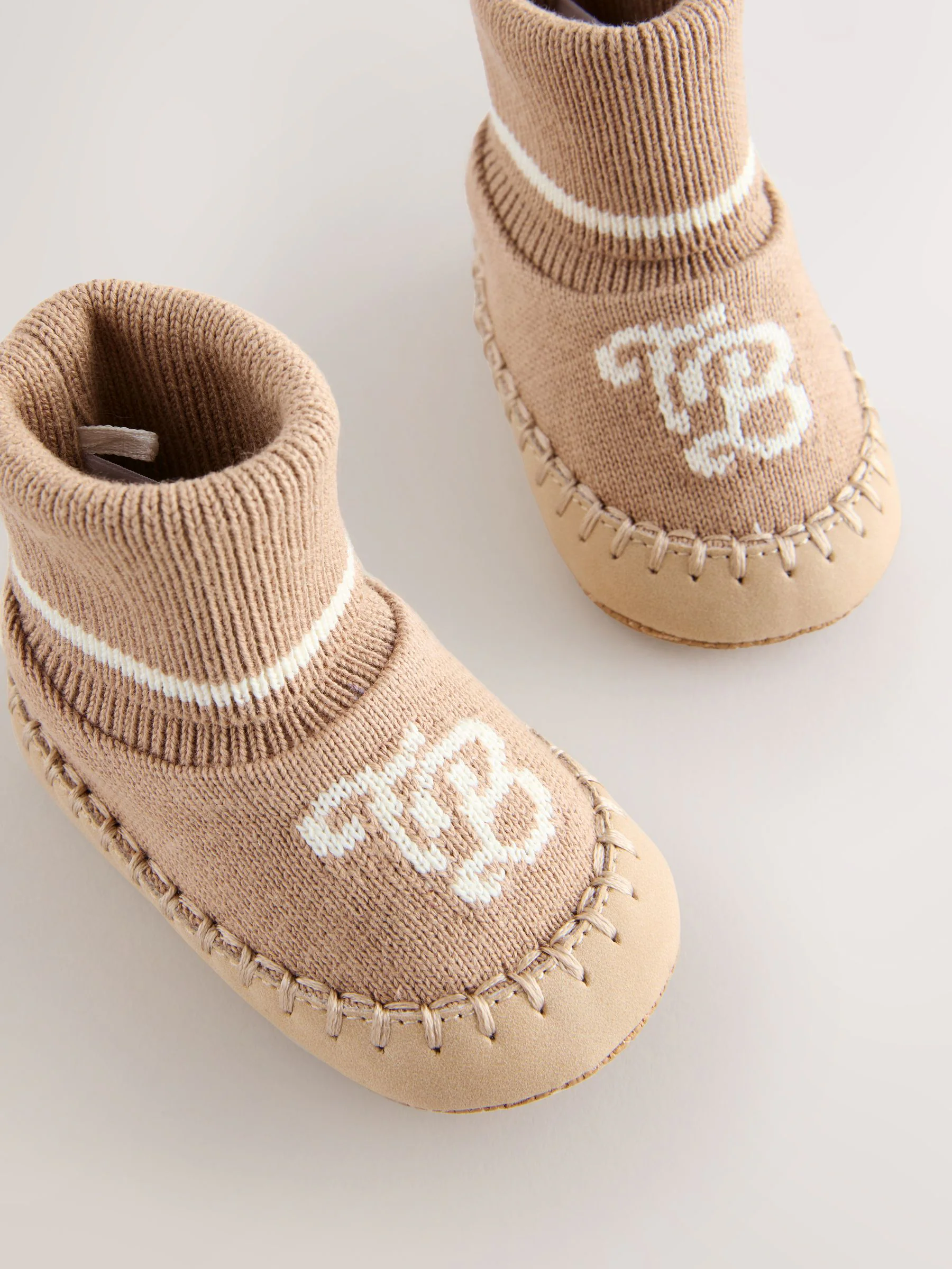 Pastelgeel - Baker by Ted Baker Baby Boys Knitted Booties
