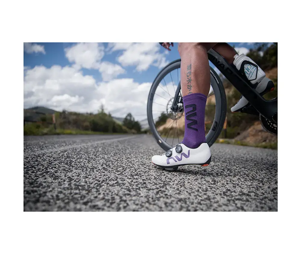 Northwave Veloce Extreme Wielrenschoenen Lichtgrijs/Paars Heren