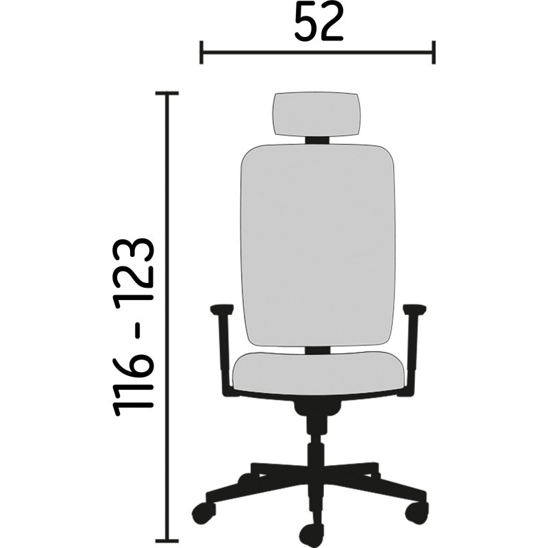 Chaise de bureau ergonomique Mikado tissu et maille noir - dossier haut accoudoirs appui-tête soutien lombaire - mécanisme Synchrone - pieds noir