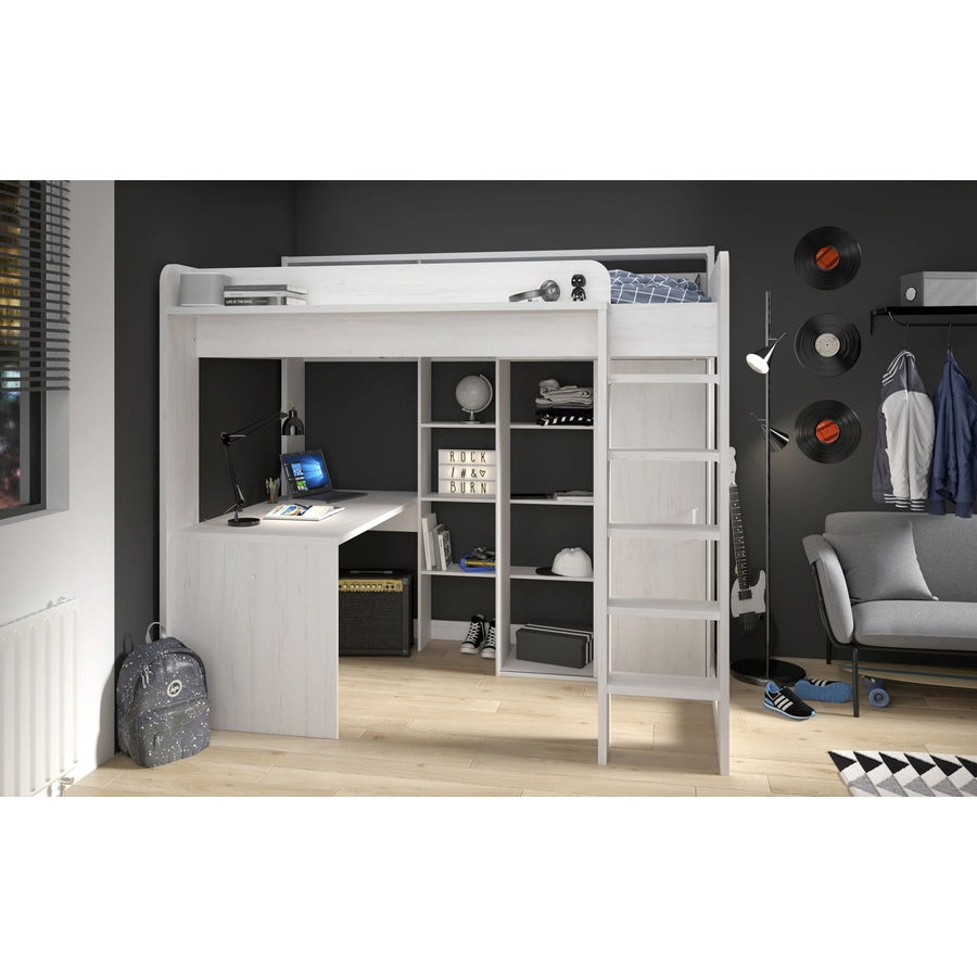 Parisot Multifunktionshochbett Higher 1 Esche Nordische Esche