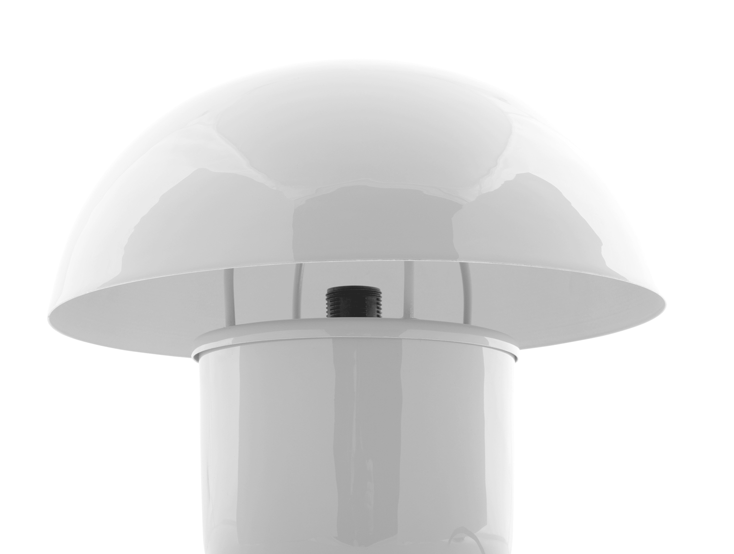 Table lamp Fat Mushroom enamel white
