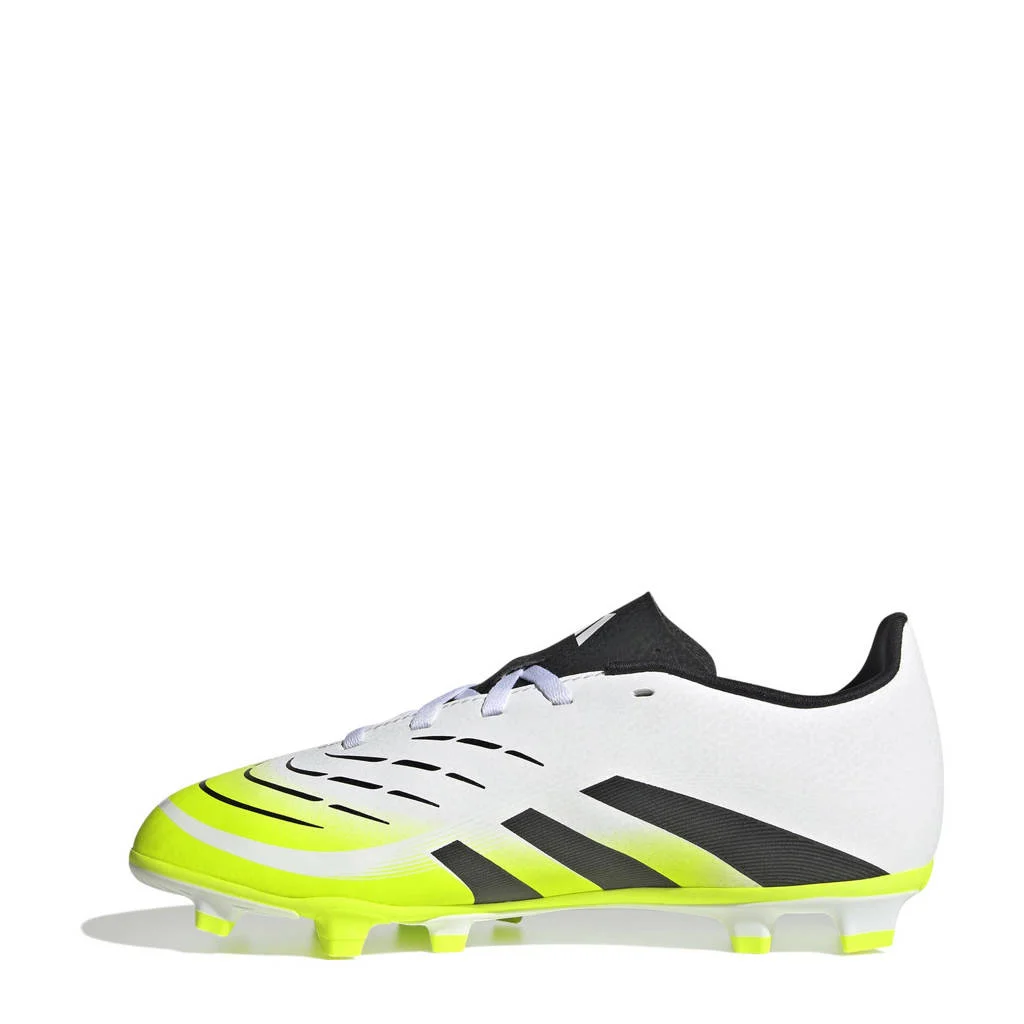 adidas Performance Predator ClubFG/MG Salajunior voetbvalschoenen wit/geel/zwart