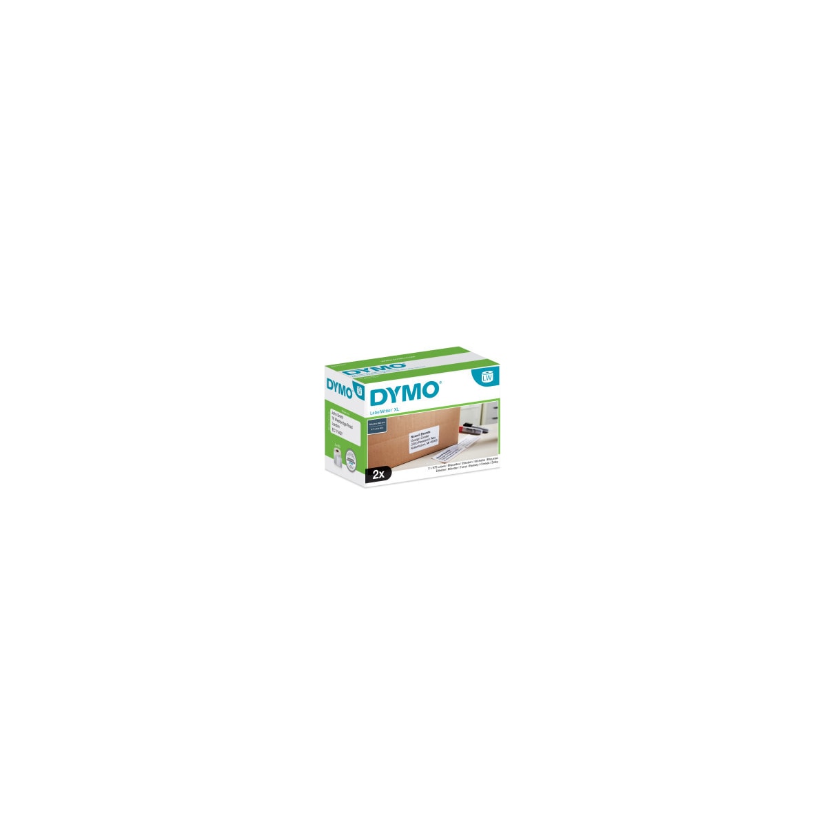 DYMO High Capacity Large Shipping 102x59mm (2 rolls)