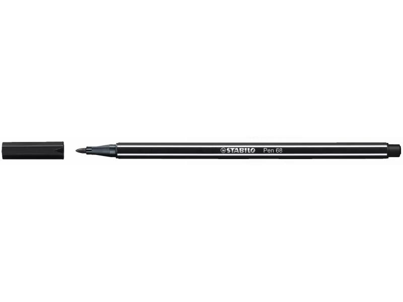 STABILO Fasermaler Pen 68, Schwarz Faserschreiber