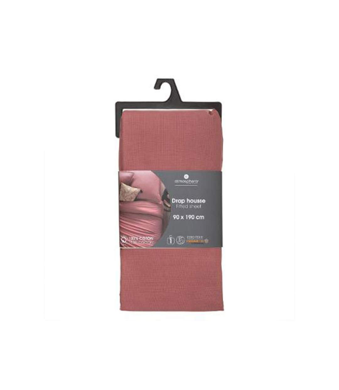 Drap Housse Intérieur 90x190cm Blush