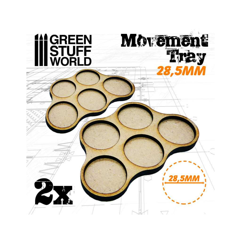 Plateaux de Mouvement MDF 28,5mm x5 - Horde