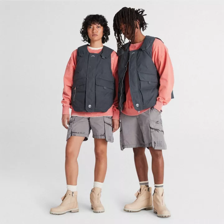 Short cargo Future73 Timberland x A-COLD-WALL* unisexe en gris foncé