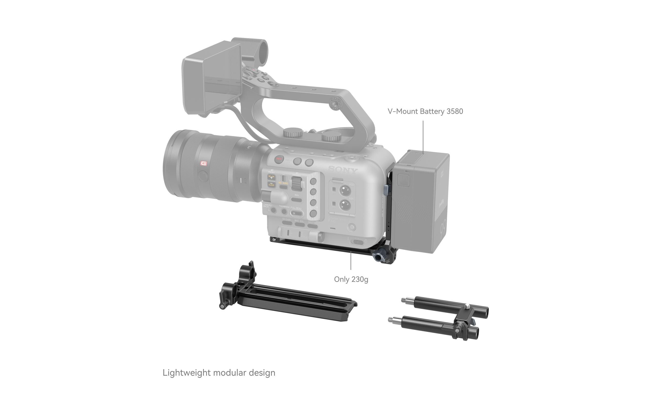Digitalkamera-Akku V-Mount Akku-Montageplatten-Kit<br>Montageplatten-Kit für Filmkameras