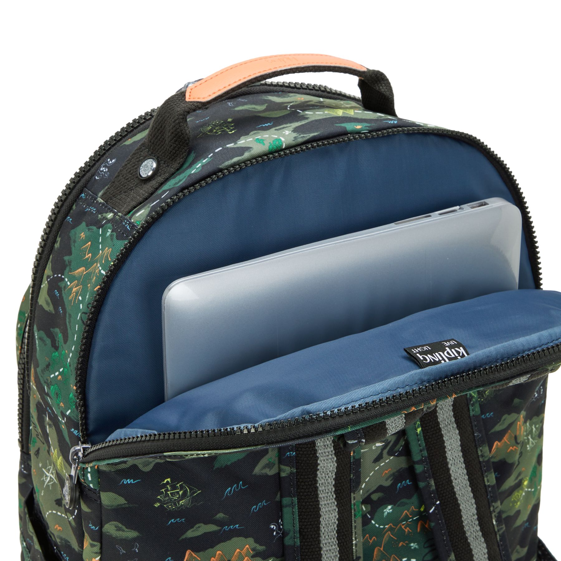 SEOUL LAP Grand sac à dos avec compartiment séparé pour ordinateur portable - Camo Treasure