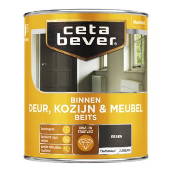 CetaBever Deur, Kozijn & Meubelbeits zijdeglans transparant ebben 750 ml