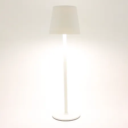 Idena LED Tischleuchte mit Akku in weiß, 37cm, dimmbar