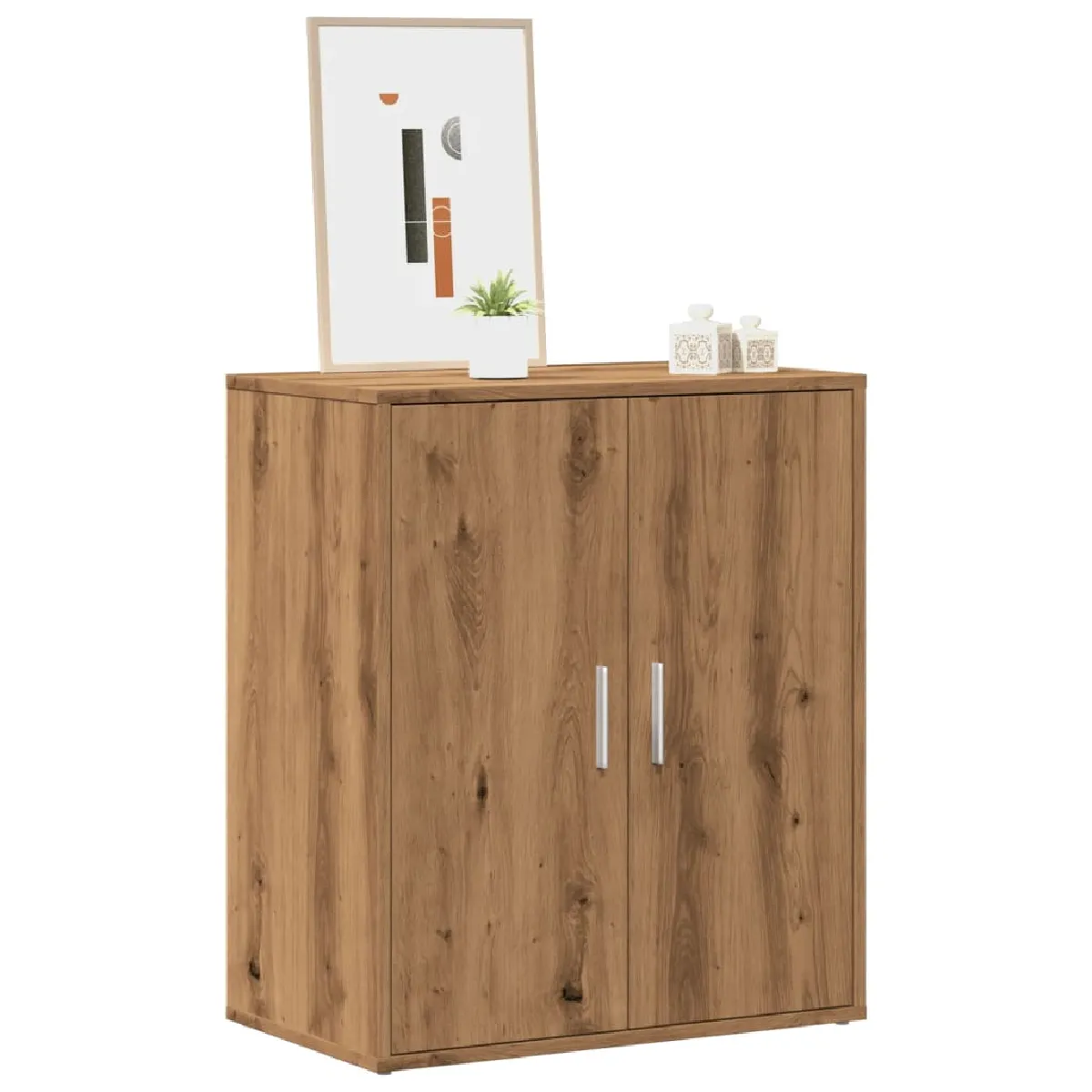 vidaXL Armoire à chaussures - Chêne Artisanal