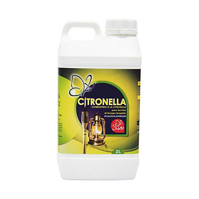 Combustible pour torche et lampe à huile Siam à la citronnelle 2 L