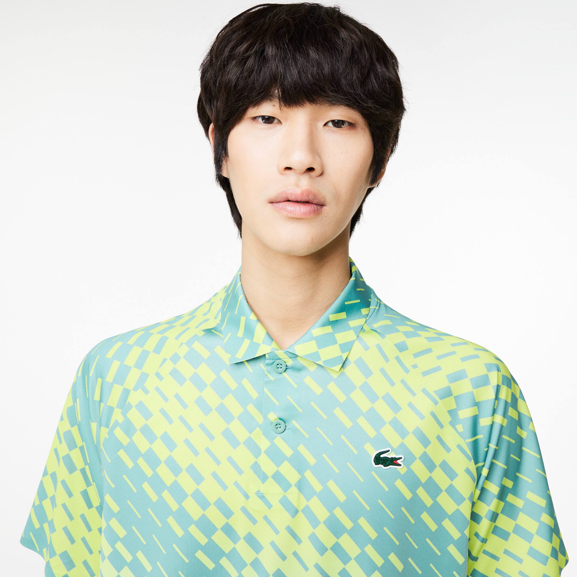 Polo Lacoste Tennis x Novak Djokovic version Player Manches Courtes - Vert - Lacoste - Homme