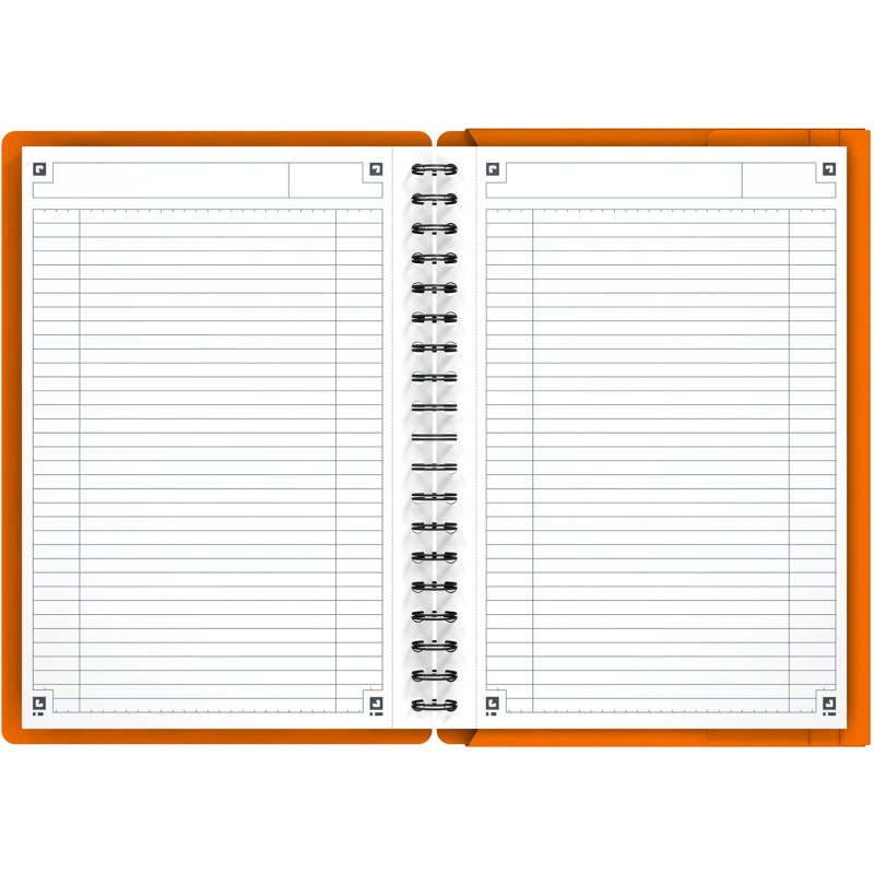 Cahier spirale Oxford International Meetingbook B5 17,6 x 25 cm - blanc ligné - 160 pages