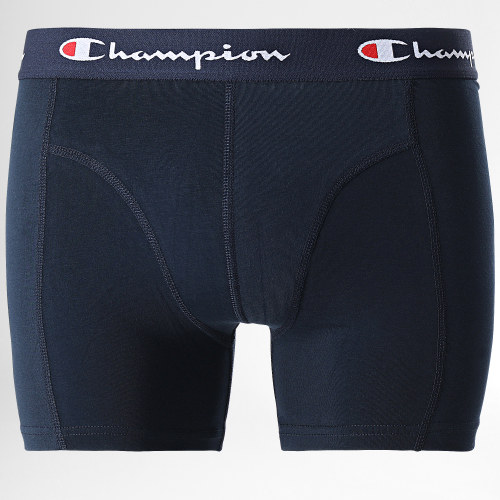 Lot De 2 Boxers U20035 Bleu Marine Gris