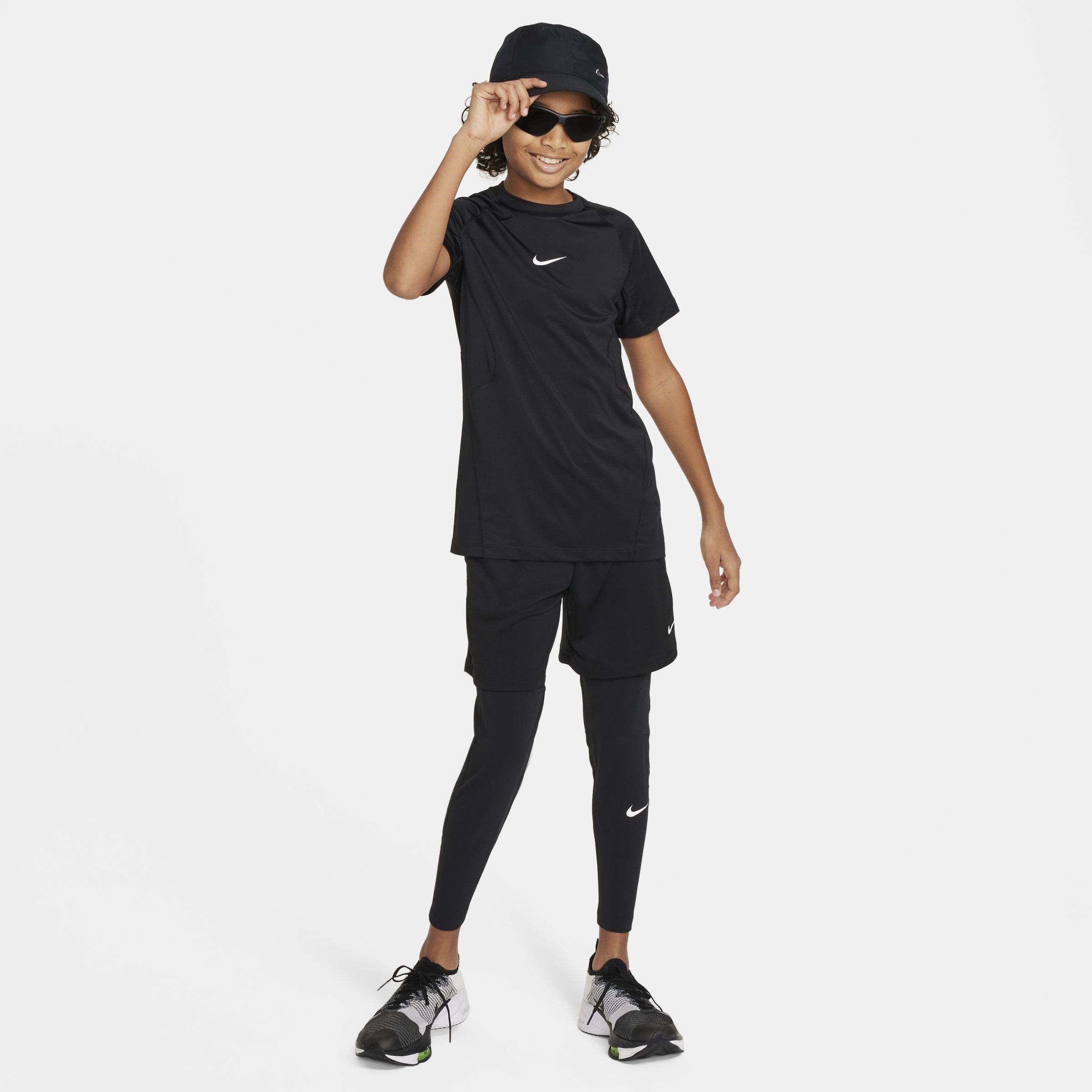 Nike Pro Big Kids(Boys) Dri FIT Short Sleeve Top