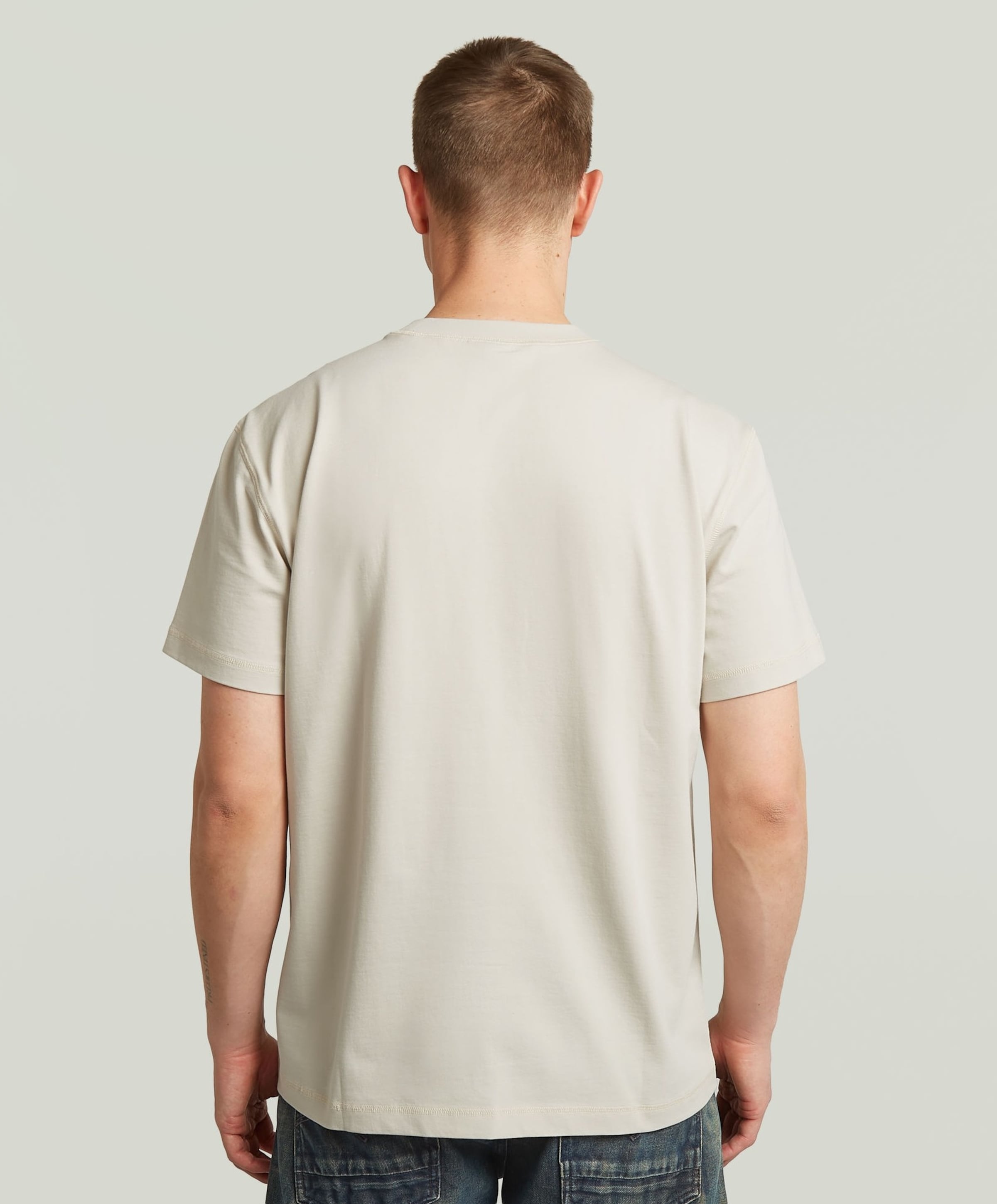 G-Star Raw Heren T-shirt ecru