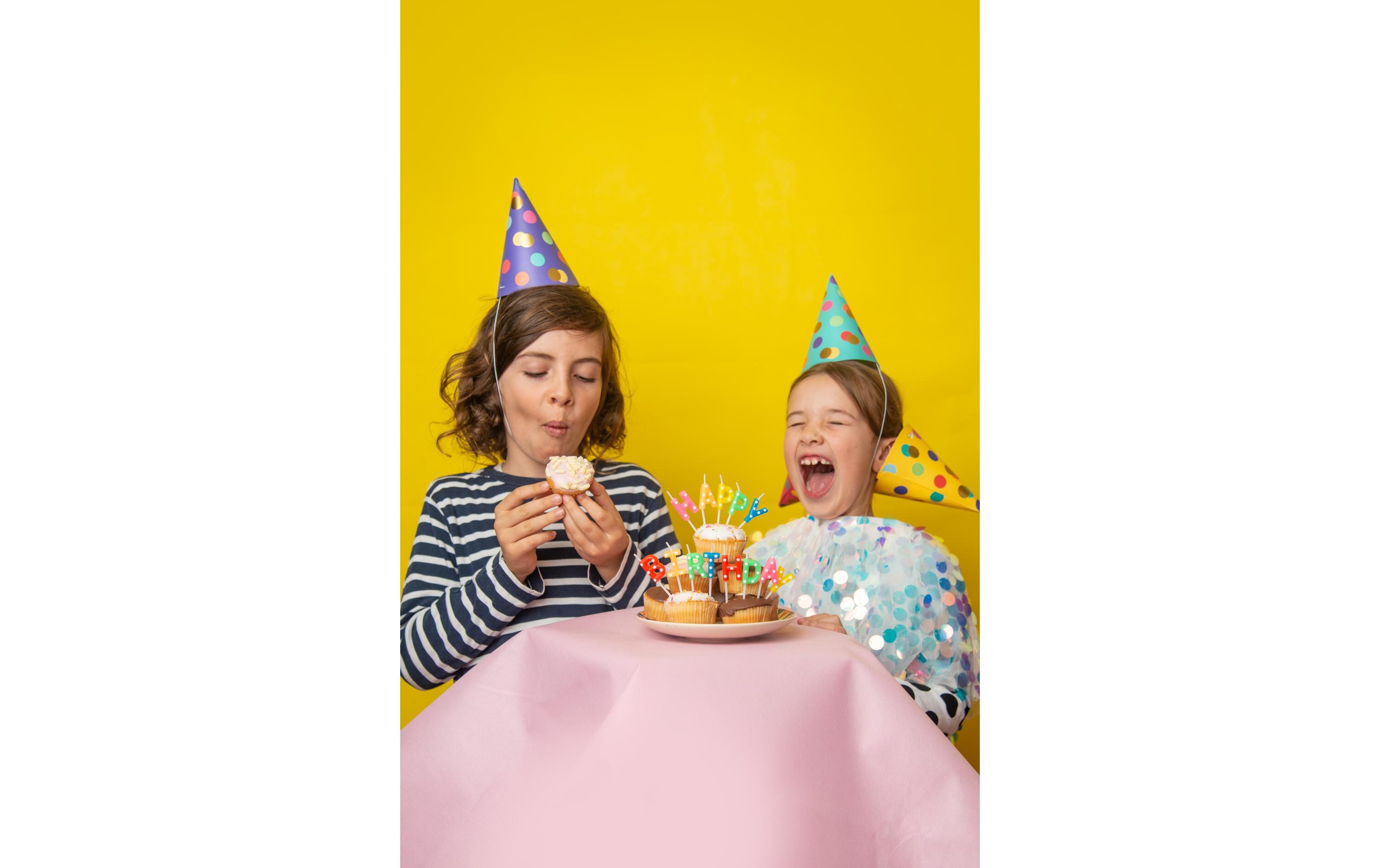Kerze Happy Birthday 2.5 cm, MehrfarbigBunte Geburtstagskerzen