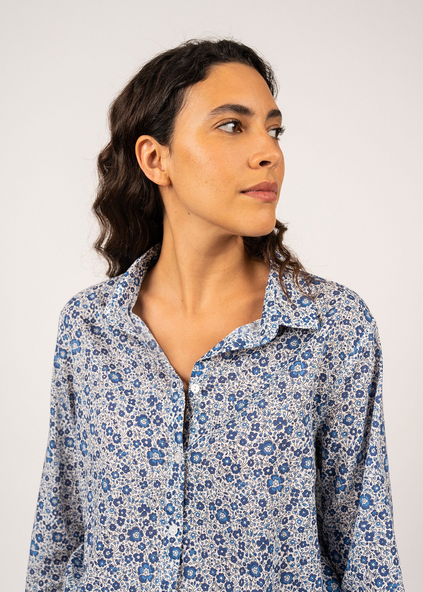 Chemise à motifs floraux Maria