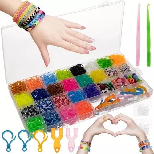 Loom Bands Kit - 1500 stk i 23 farger