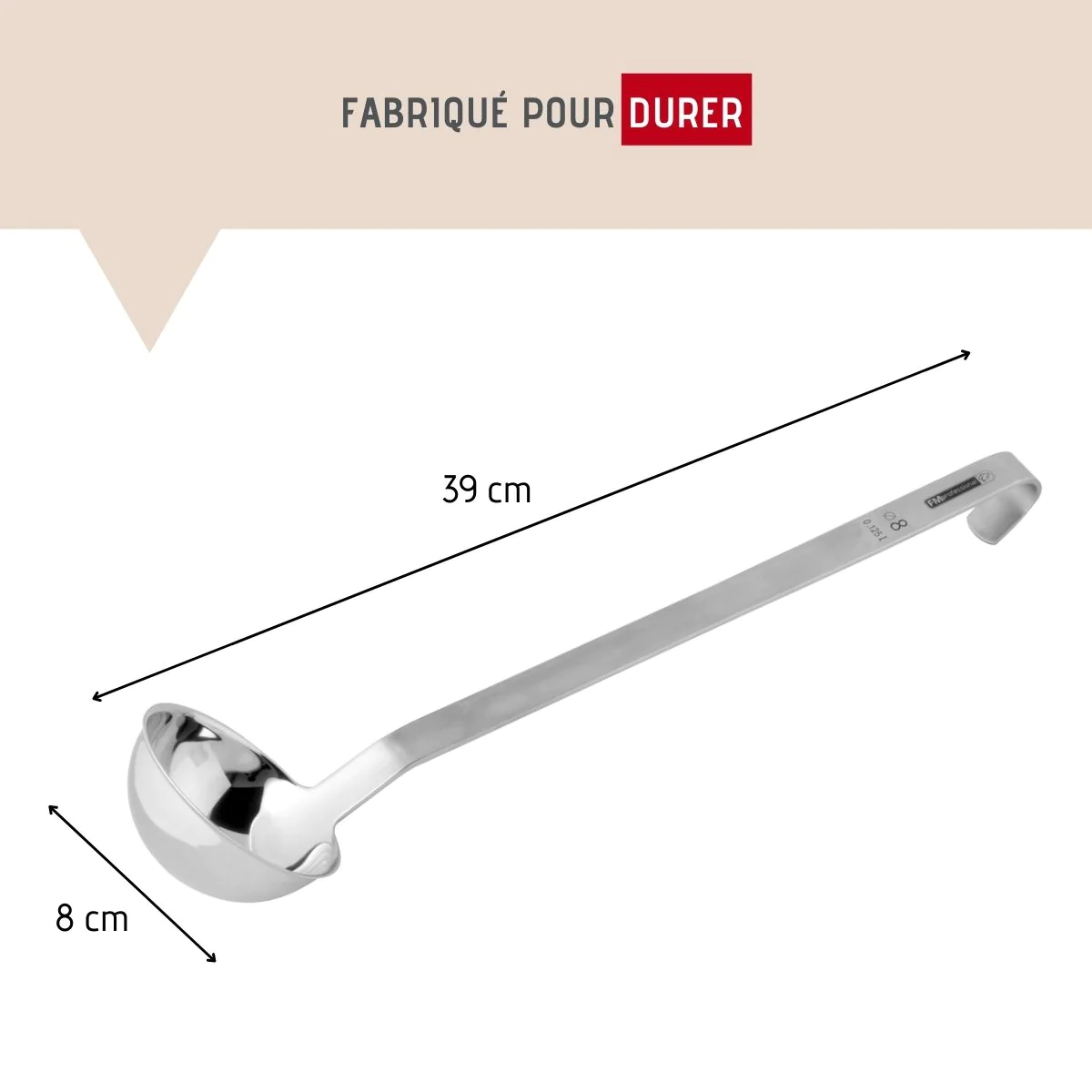 Louche de cuisine inox 39 cm l Divers FM Professional