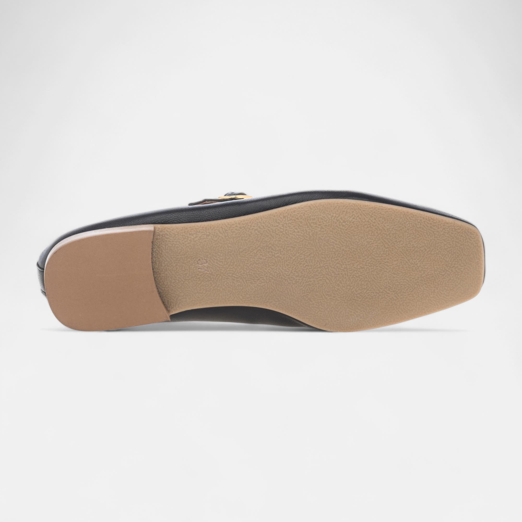 Ballerines Femme en cuir noir