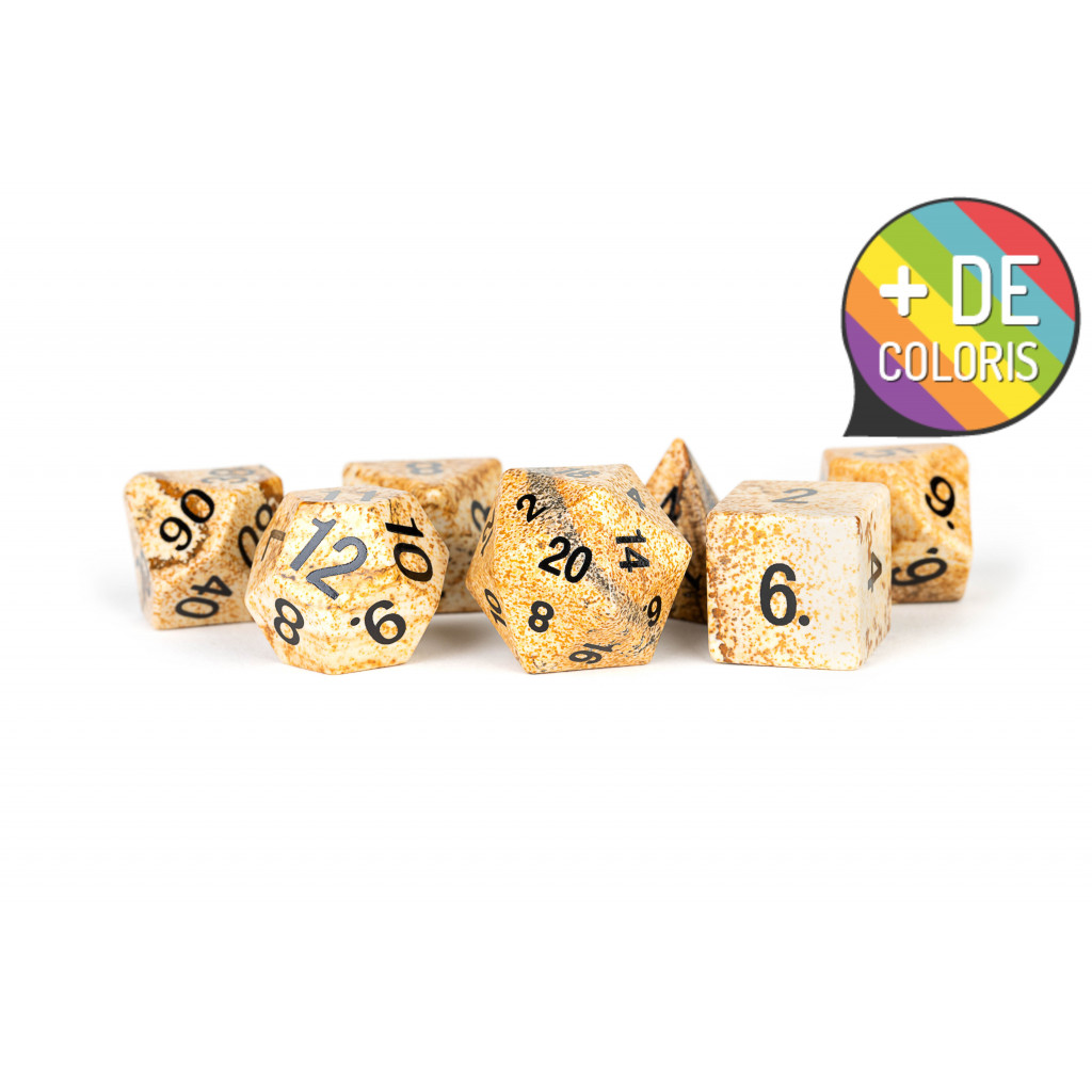 Set de 7 Dés JDR - Pierres