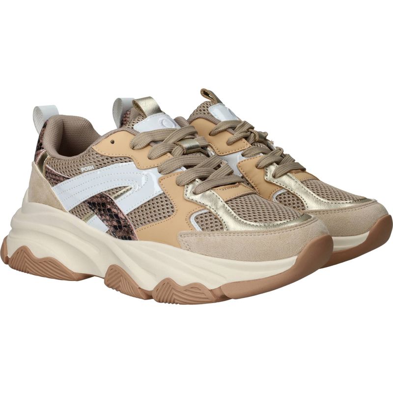 POSH by Poelman Sneakers Beige Dames