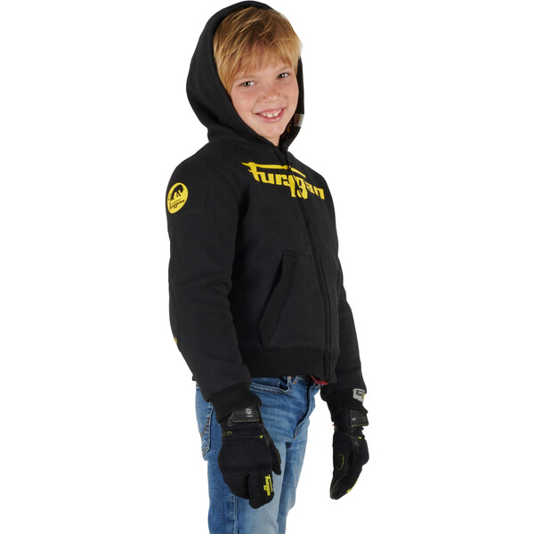 Furygan - Sweat à capuche enfant Luxio Kid Noir / Jaune