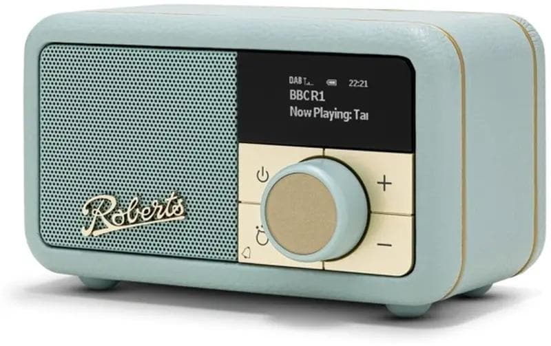 DAB+ Radio Revival Petite 2 Duck Egg Blue<br>UKW- und DAB-Radio mit Bluetooth und Weckfunktion