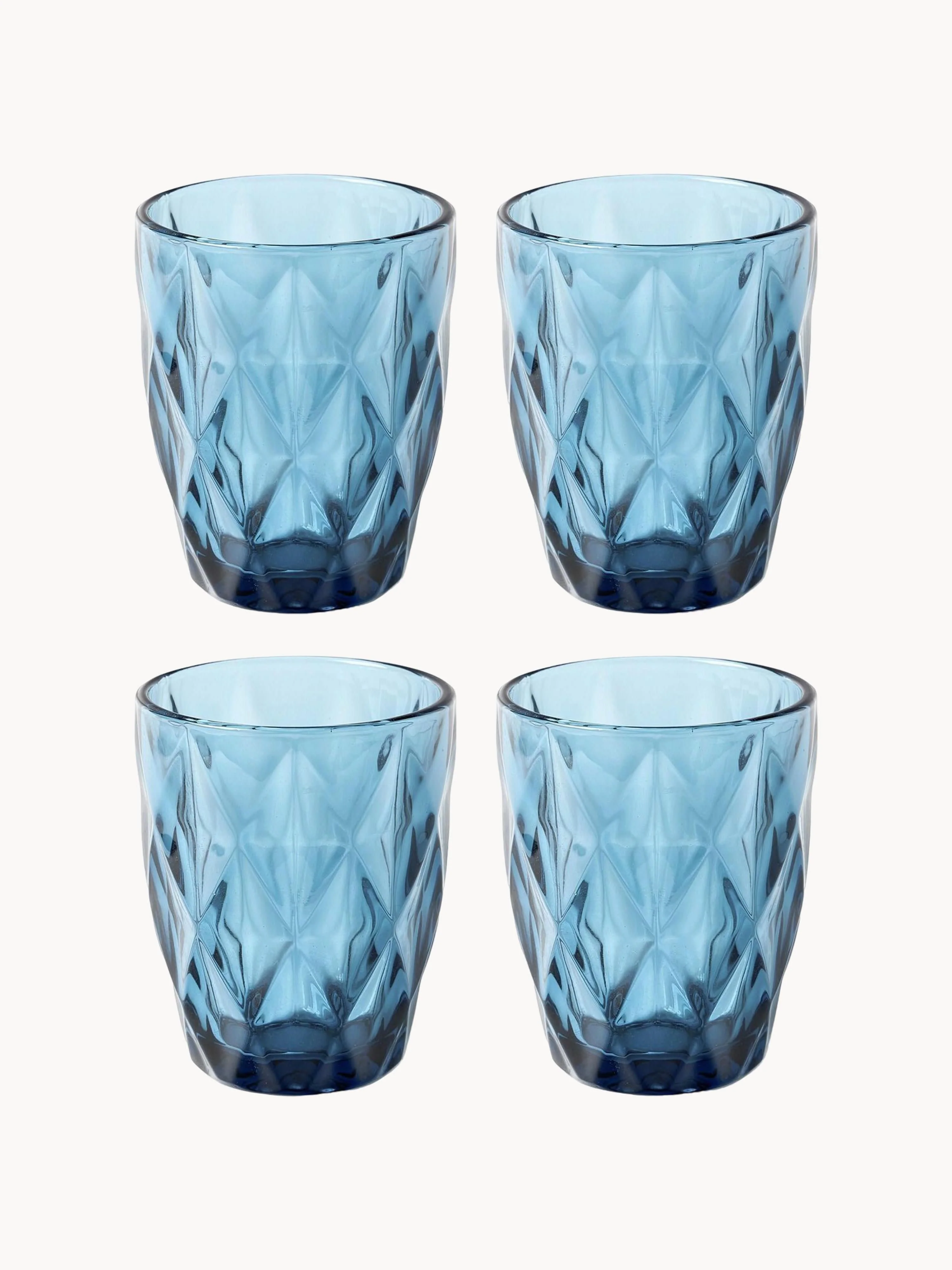 Tumblers Colorado met getextureerd patroon, 4-delig