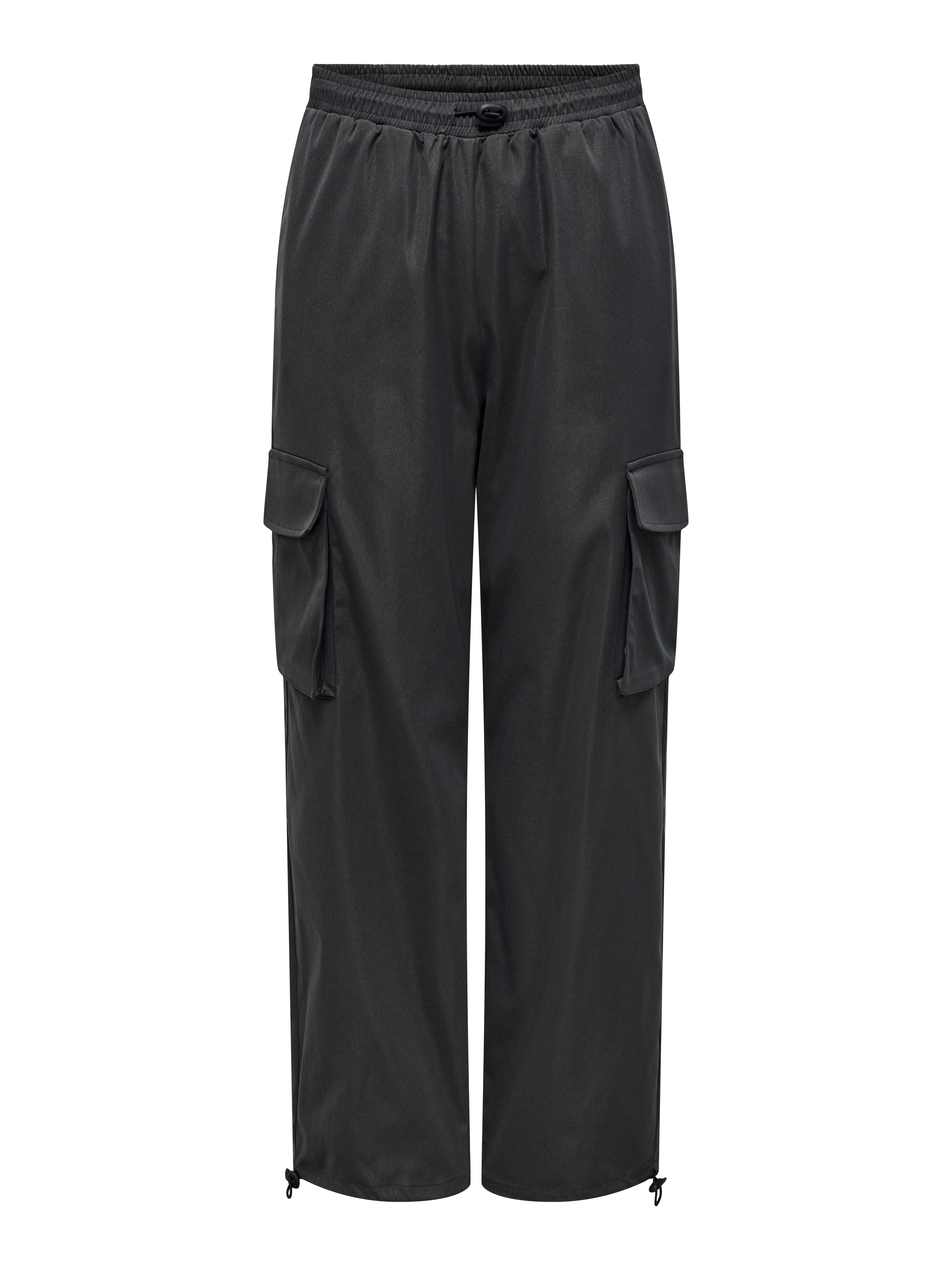 ONLCASHI Hohe Taille Normal geschnitten Cargo-Hose Raven