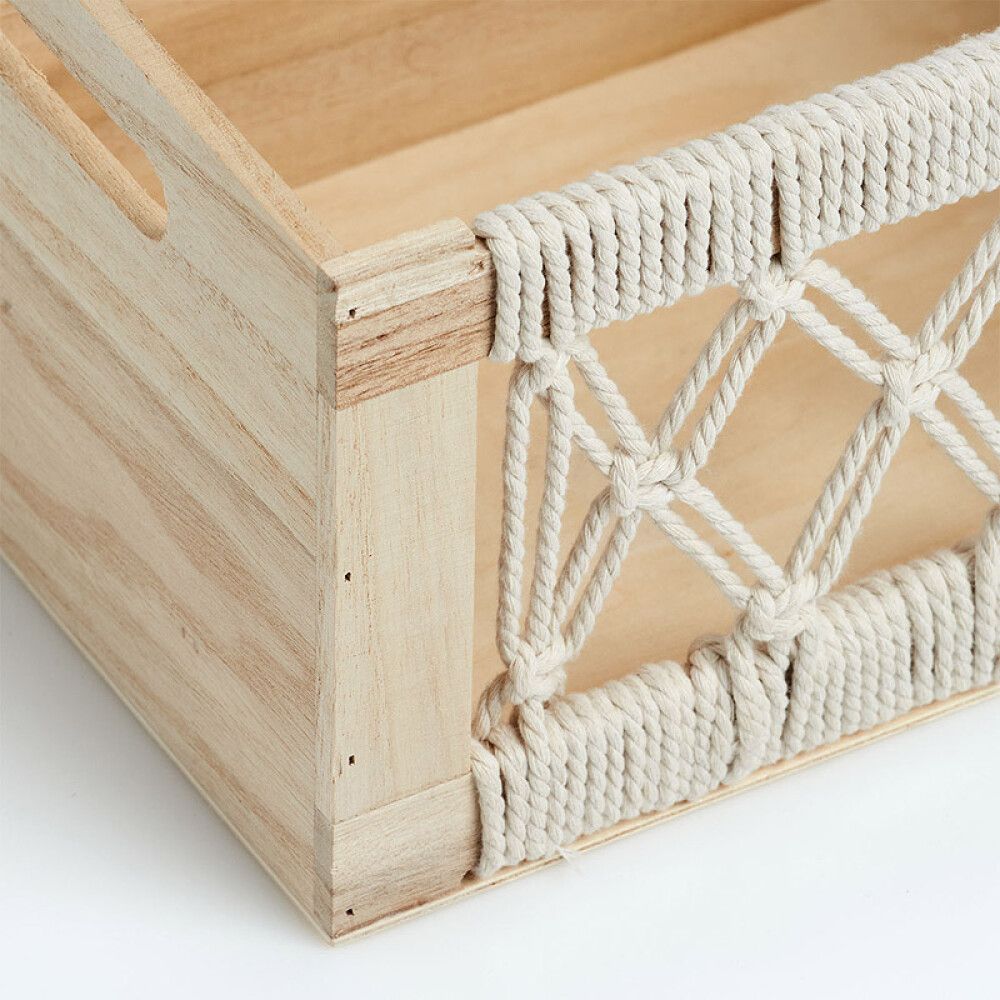 OPPBEVARINGSBOKS ZELLER BOHO TRE 35X25X18 CM