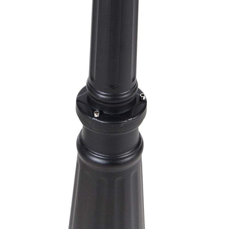 Buitenlantaarn zwart 220 cm 2-lichts IP44 - Havana