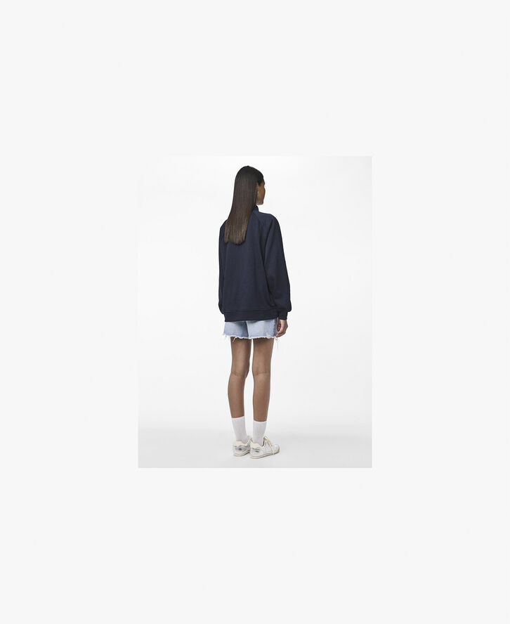 Pieces PCCHILLI LS HALF ZIP SWEAT NOOS BC Sky captain