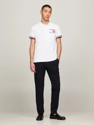 Polo Slim Fit com Detalhe de Logo