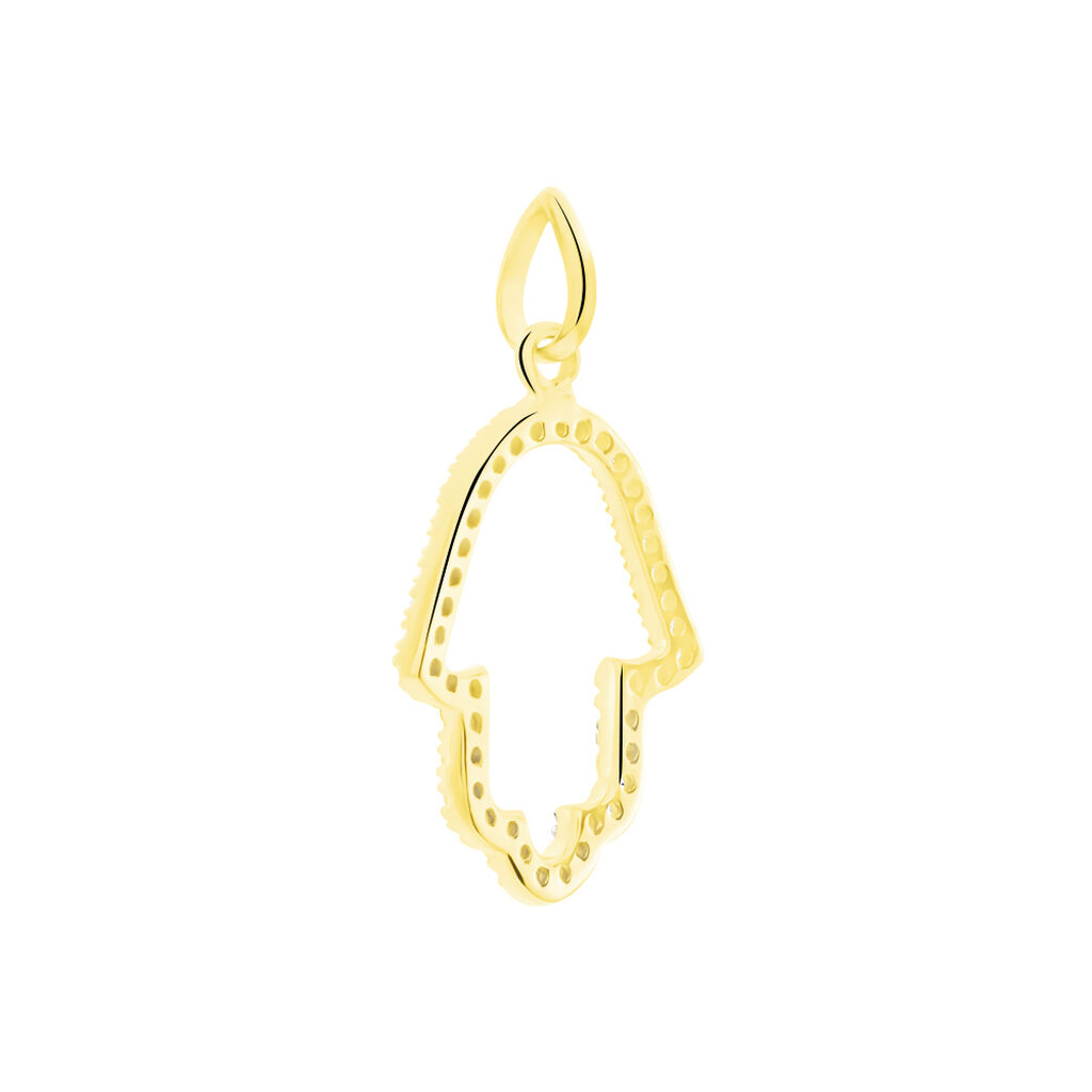 Pendentif Darel Or Jaune Oxyde De Zirconium
