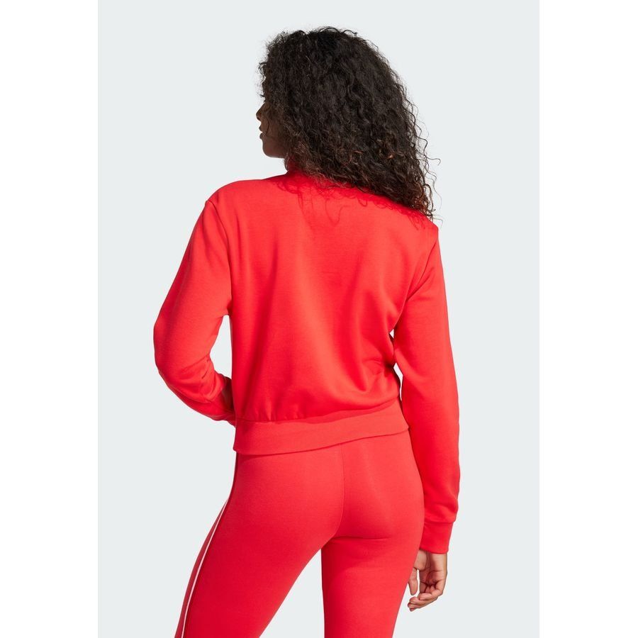 Adidas Veste de survêtement courte molleton à quart de zip Essentials Color Pop