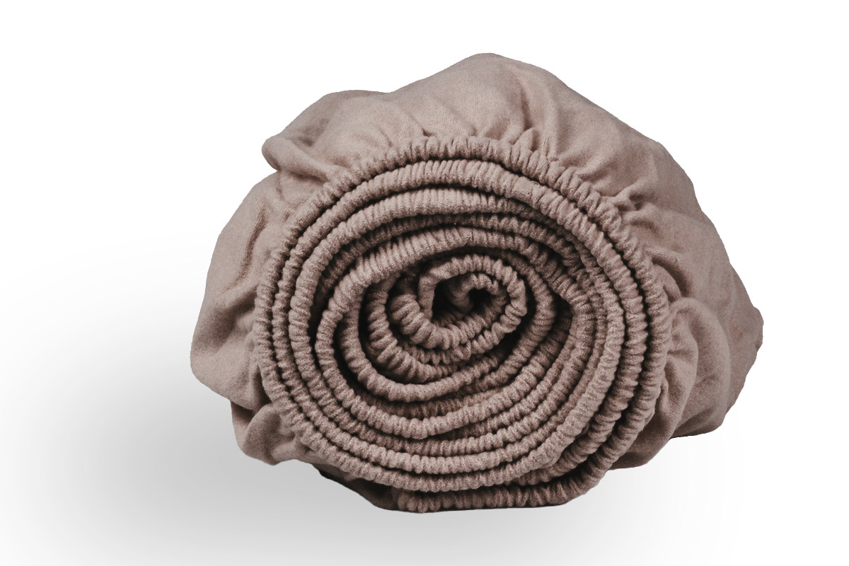 DoubleDry Flanel 90x200 cm hoeslaken - beige