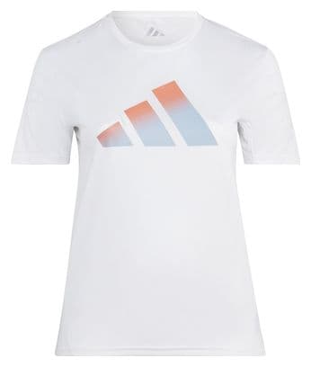 Maillot manches courtes adidas Performance Run Icons Blanc