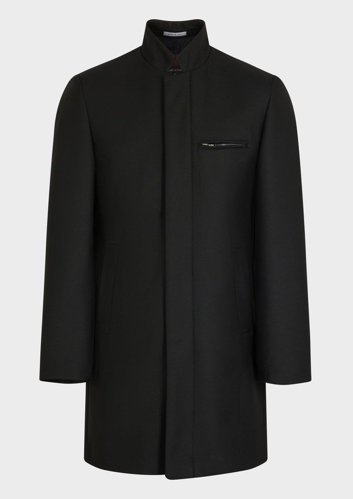 Manteau uni noir