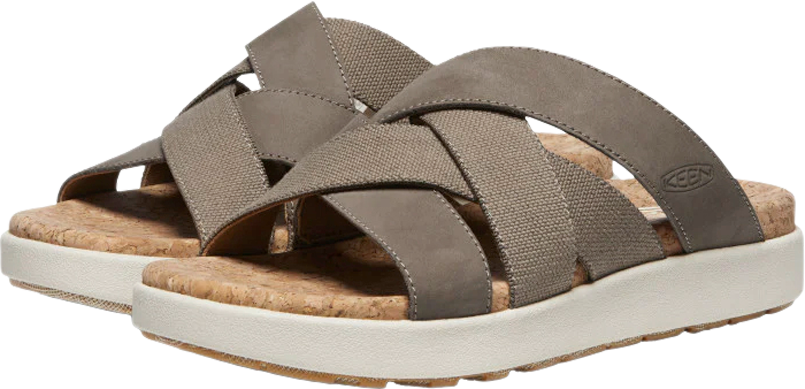 Keen Elle Mixed Slide Damen Sandalen brindle birch