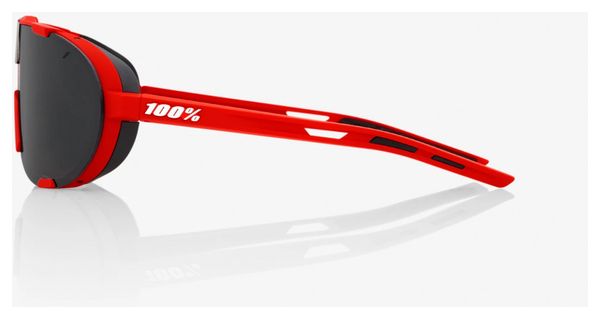 Lunettes de Soleil 100% Westcraft Soft Tact Rouge - Verres Miroir Noir