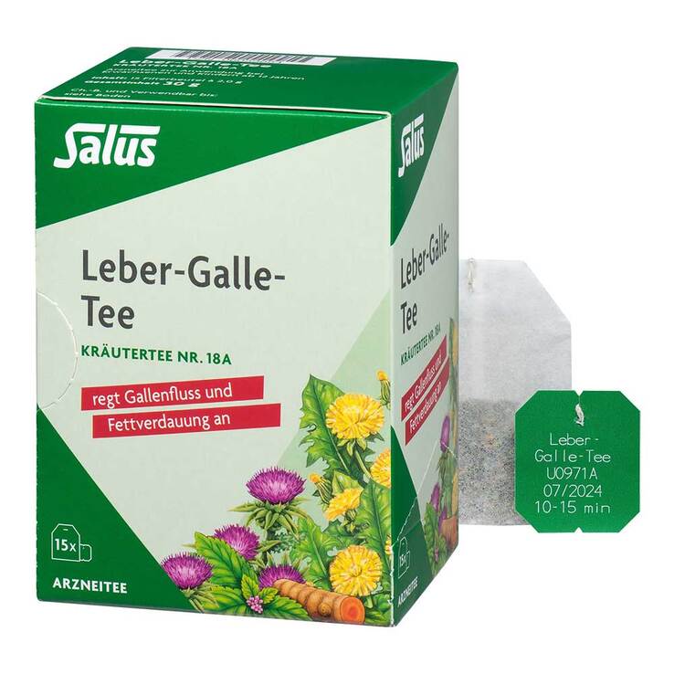 Leber Galle-Tee Kräutertee Nr.18a Salus Filterb., 15 St