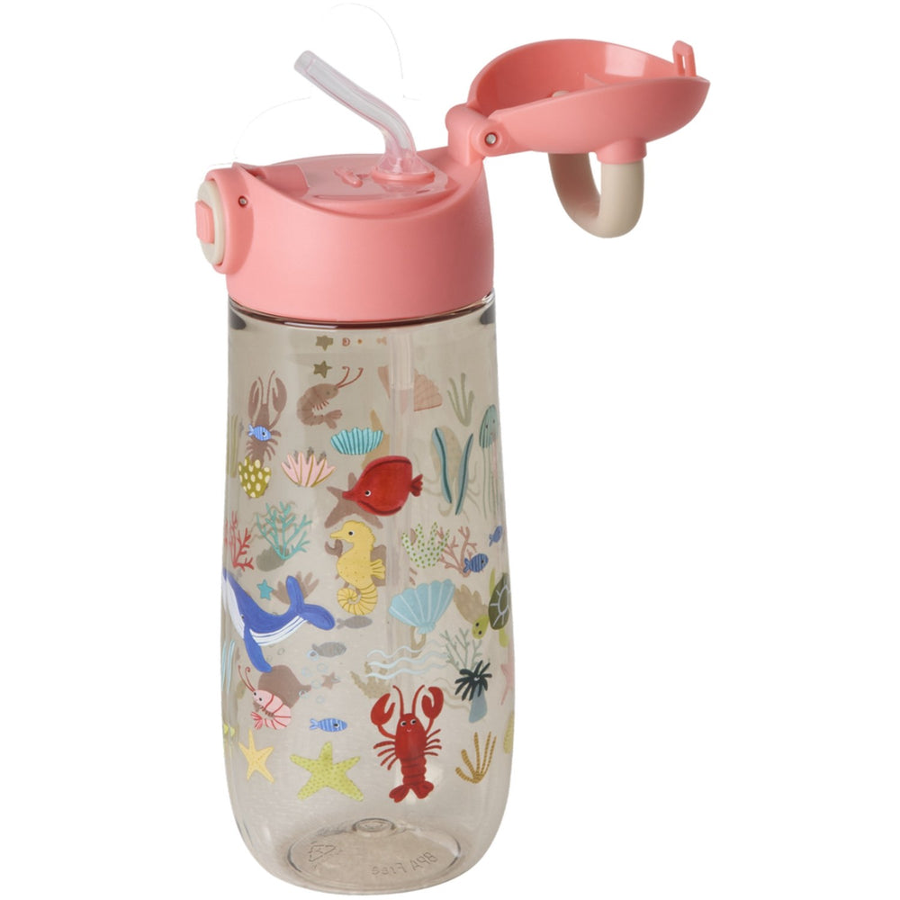 Køb Rice Coral Ocean Print Plastic Kids Drikkeflaske 550 Ml