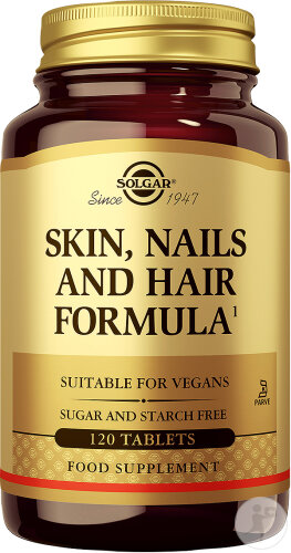 Solgar Skin Nails And Hair Formula  Peau/Ongles/Cheveux 120 Comprimés